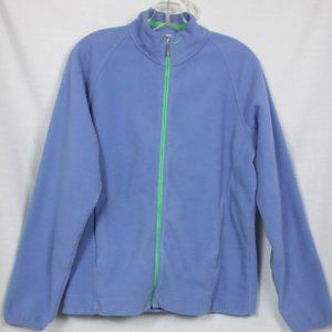 Nike Golf Jacket Blue Plush Soft Fit Therma Fleece Zip Up Ladies Athletic Size M